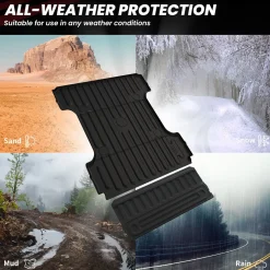 Fit for 2006-2018 Ram 1500 Bed Mat or Tailgate Mat, Not Fit Drop-in liners