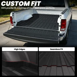 Fit for 2006-2018 Ram 1500 Bed Mat or Tailgate Mat, Not Fit Drop-in liners