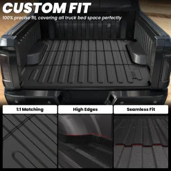 Fit for 2006-2018 Ram 1500 Bed Mat or Tailgate Mat, Not Fit Drop-in liners