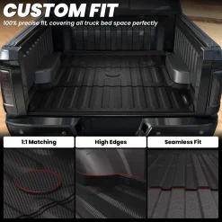 Fit for 2006-2018 Ram 1500 Bed Mat or Tailgate Mat, Not Fit Drop-in liners