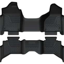 Fit for 2019-2024 Ram 1500 Classic All-Weather TPE Floor Mats, Fit Carpet Floor Only