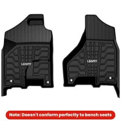 Fit for 2019-2024 Ram 1500 Classic All-Weather 1st row Floor Mats, Fit Carpet Floor Only