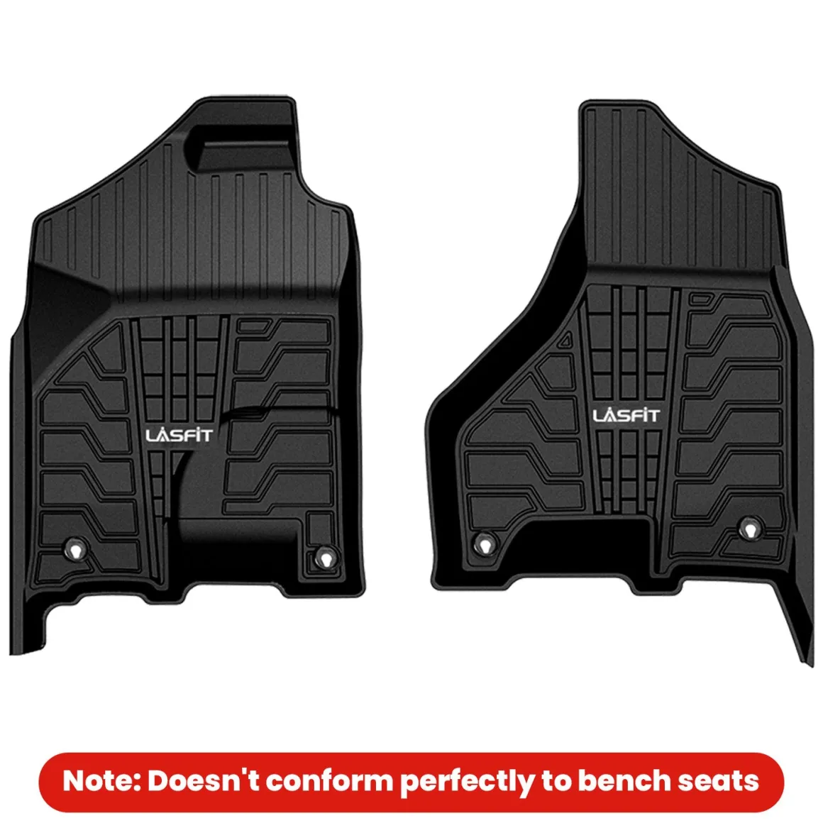 Fit for 2019-2024 Ram 1500 Classic All-Weather 1st row Floor Mats, Fit Carpet Floor Only