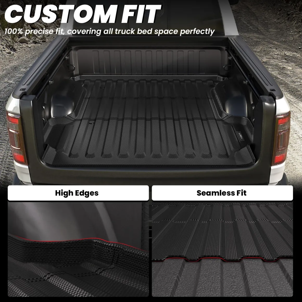 Fit for 2019-2024 Ram 1500 Classic Heavy Duty Truck Bed Mat or Tailgate Mat, Not Fit Drop-in liners