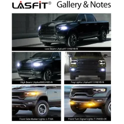 Fit for 2019-2024 Ram 1500 Classic LED Bulbs Upgrade | Tested and Verified