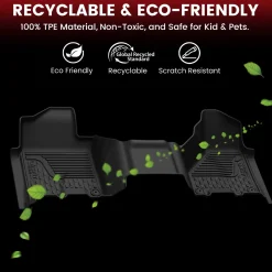 Fit for 2019-2026 Ram 2500 3500 Floor Mats, Fit Without Power Take-Off (PTO) KIT & Carpet Floor Only