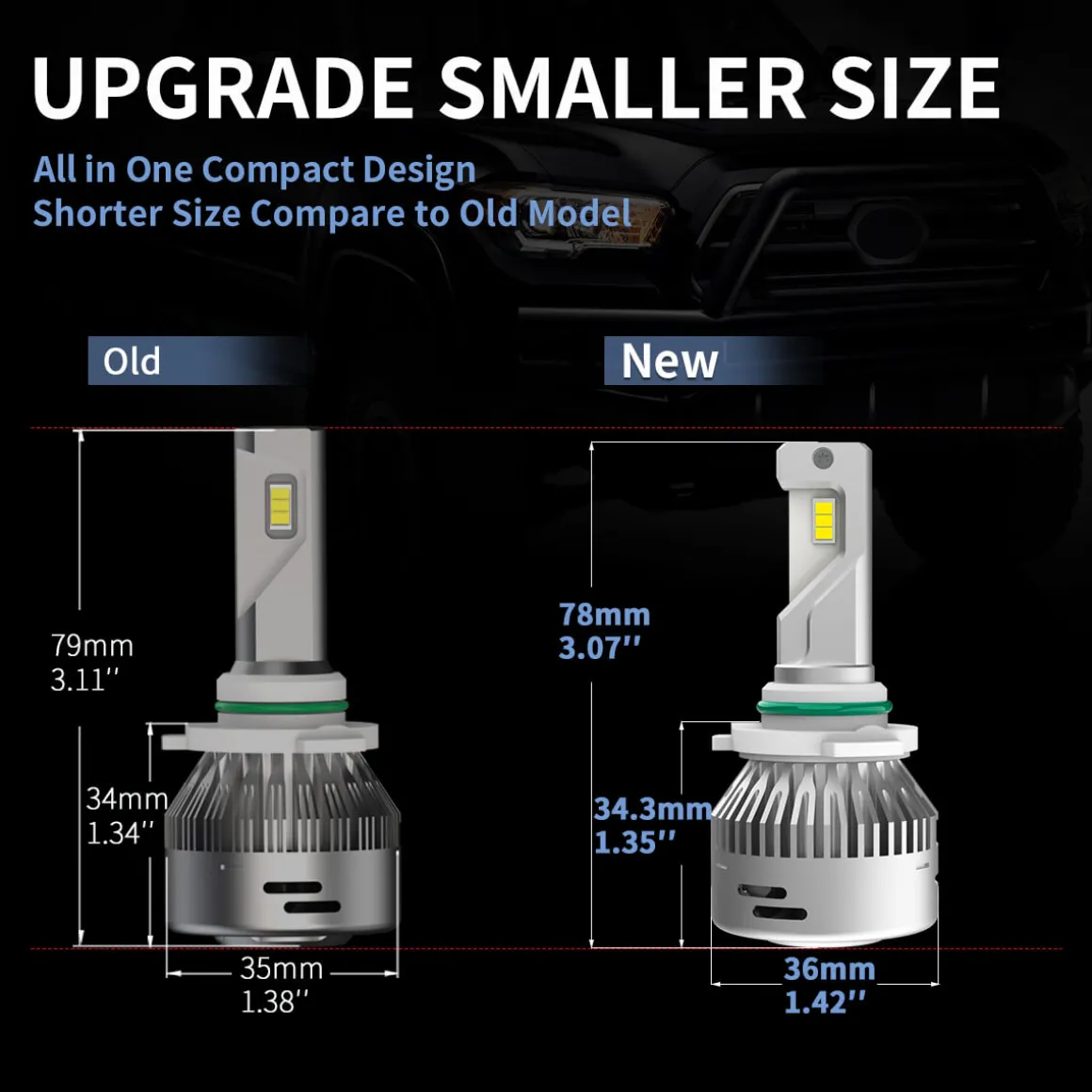 Fit for 2016-2018 Ram HD 2500/3500 LED Bulbs Upgrade | Tested and Verified