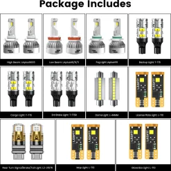 Fit for 2016-2018 Ram HD 2500/3500 LED Bulbs Upgrade | Tested and Verified