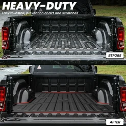 Fit for 2006-2026 Ram 2500 3500 Heavy Duty Bed Mat or Tailgate Mat, Don't fit with Optional Rambox & Drop-in liners
