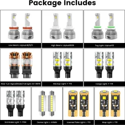 Fit for 2009-2012 Ram 1500 LED Bulbs 9005 H11 Exterior Interior Lights