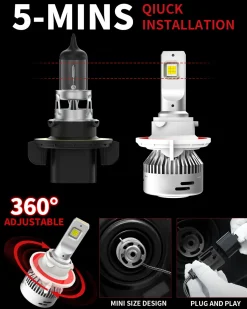 Fit for 2009-2012 Ram 1500 LED Bulbs 9005 H11 Exterior Interior Lights