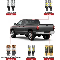 Fit for 2002-2008 Ram 1500 LED Bulbs Upgrade