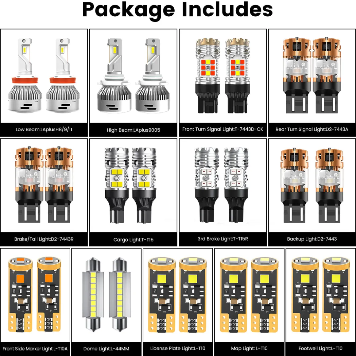 Fit for 2019-2024 Ram 1500 LED Bulbs Upgrade | Tested and Verified
