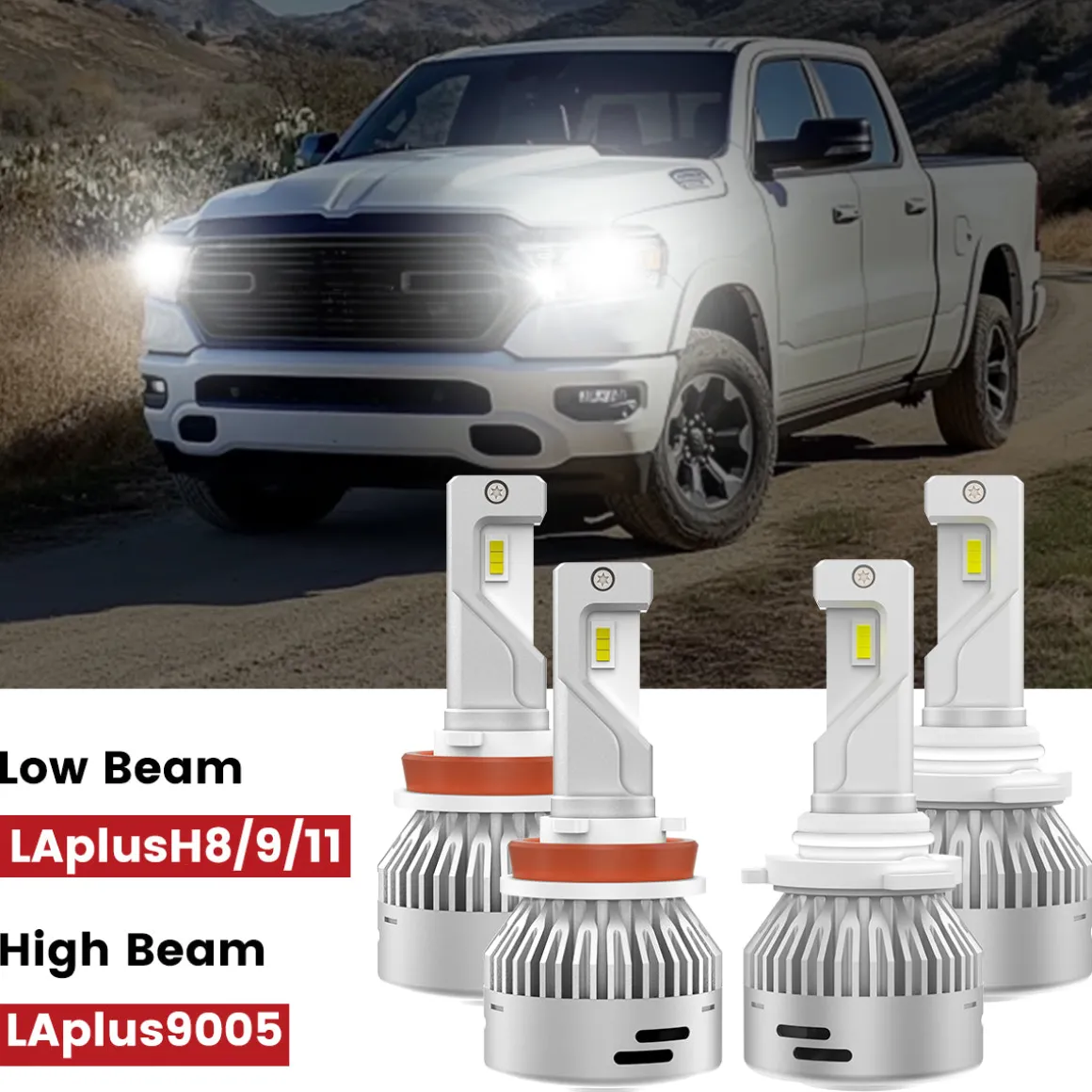 Fit for 2019-2024 Ram 1500 LED Bulbs Upgrade | Tested and Verified