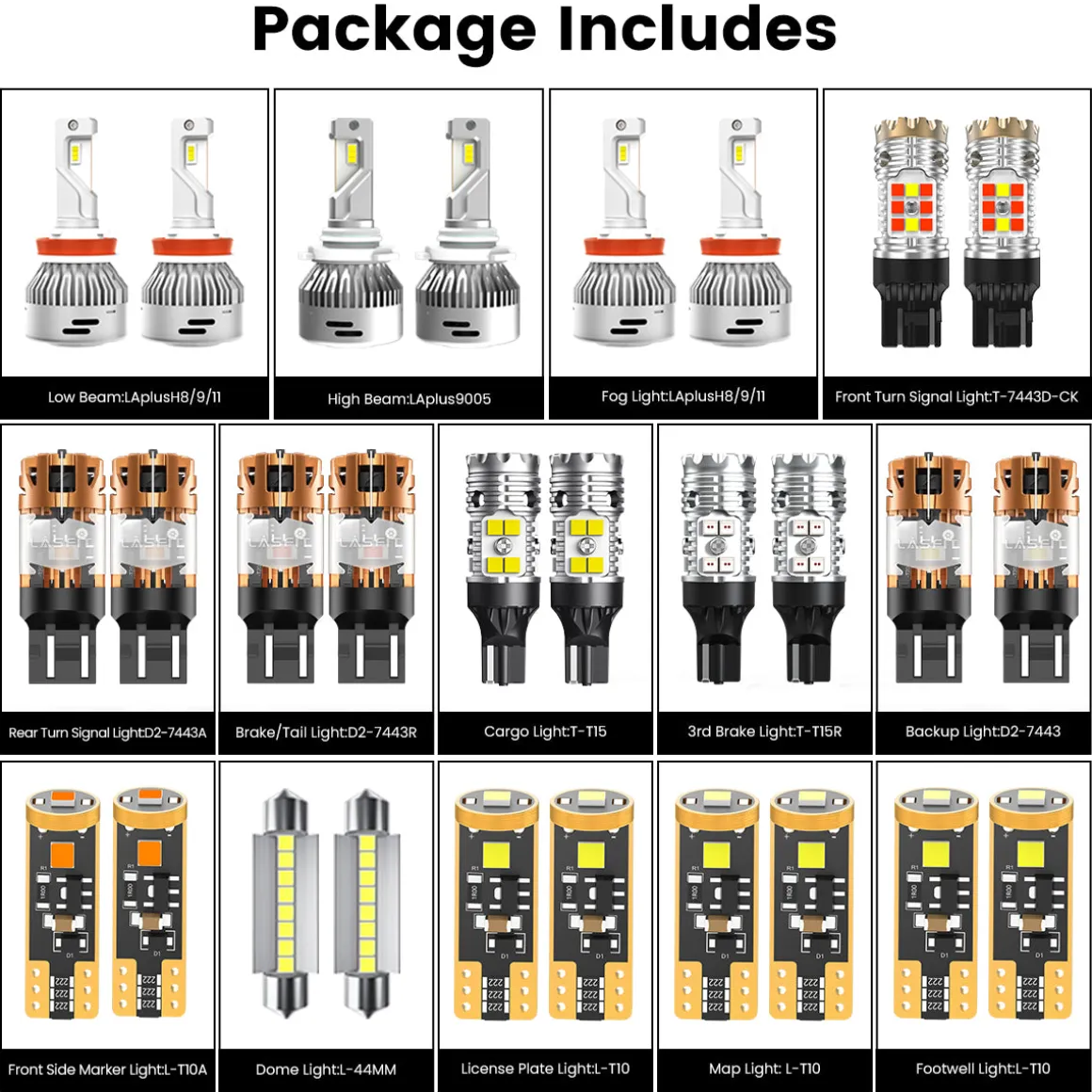 Fit for 2019-2024 Ram 1500 LED Bulbs Upgrade | Tested and Verified