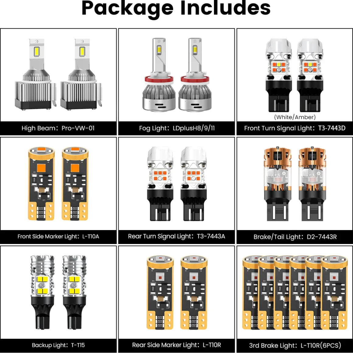 Fit for 2014-2022 Ram ProMaster 1500/2500/3500 The Brightest LED Bulbs Upgrade