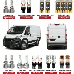 Fit for 2023-2025 Ram ProMaster 1500/2500/3500 The Brightest LED Bulbs Upgrade