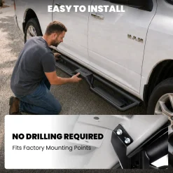 Fit for 2009-2018 Ram 1500 Running Boards Side Steps, Fit Crew Cab ONLY