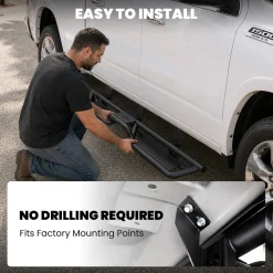 Fit for 2019-2026 Ram 1500 Running Boards Side Steps, Fit Crew Cab Only