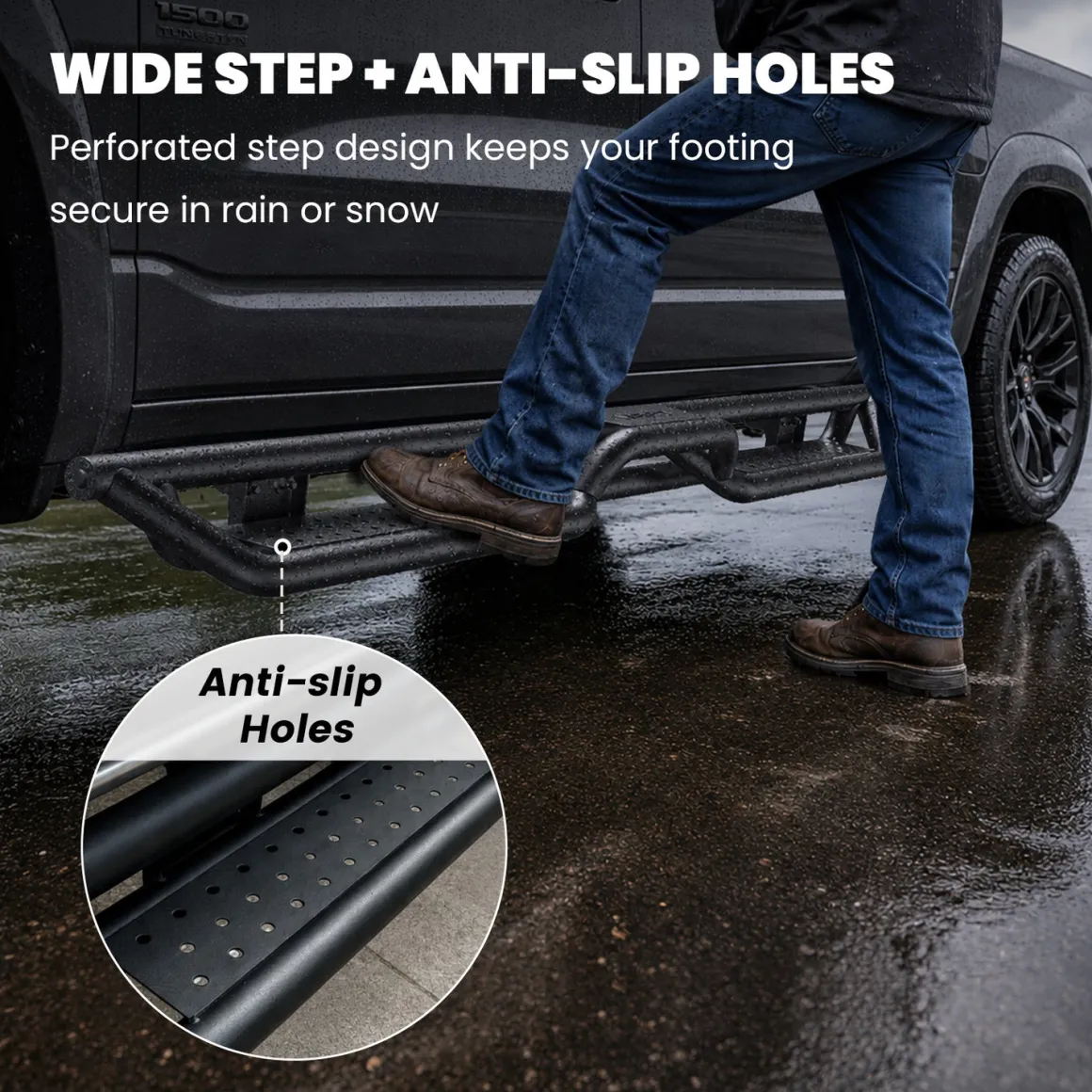 Fit for 2019-2026 Ram 1500 Running Boards Side Steps, Fit Crew Cab Only