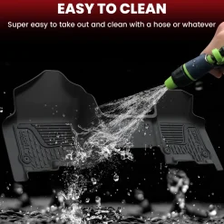 Fit for 2019-2024 Ram 1500 1st & 2nd Floor Mats, Only Fit Carpet Floor, Don't Fit Classic Model