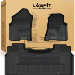 Fit for 2019-2024 Ram 1500 1st & 2nd Floor Mats, Only Fit Carpet Floor, Don't Fit Classic Model