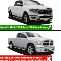 Fit for 2019-2024 Ram 1500 1st & 2nd Floor Mats, Only Fit Carpet Floor, Don't Fit Classic Model