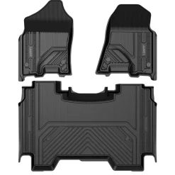 Fit for 2019-2024 Ram 1500 1st & 2nd Floor Mats, Only Fit Carpet Floor, Don't Fit Classic Model