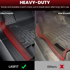 Fit for 2019-2024 Ram 1500 1st & 2nd Floor Mats, Only Fit Carpet Floor, Don't Fit Classic Model