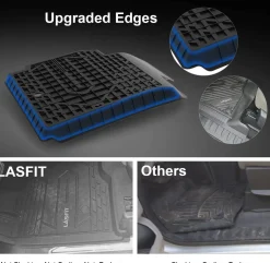 Fit for 2013-2018 Ram 2500 3500 1st & 2nd Row Floor Mats, Fit Crew Cab, Fit Carpet Floor Only