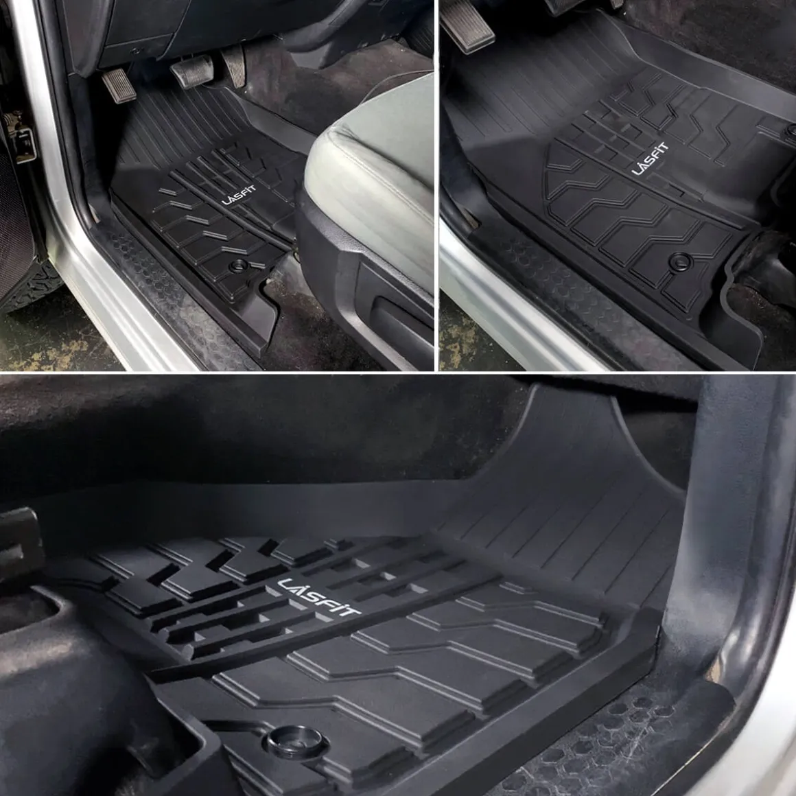 Fit for 2013-2018 Ram 2500 3500 1st & 2nd Row Floor Mats, Fit Crew Cab, Fit Carpet Floor Only