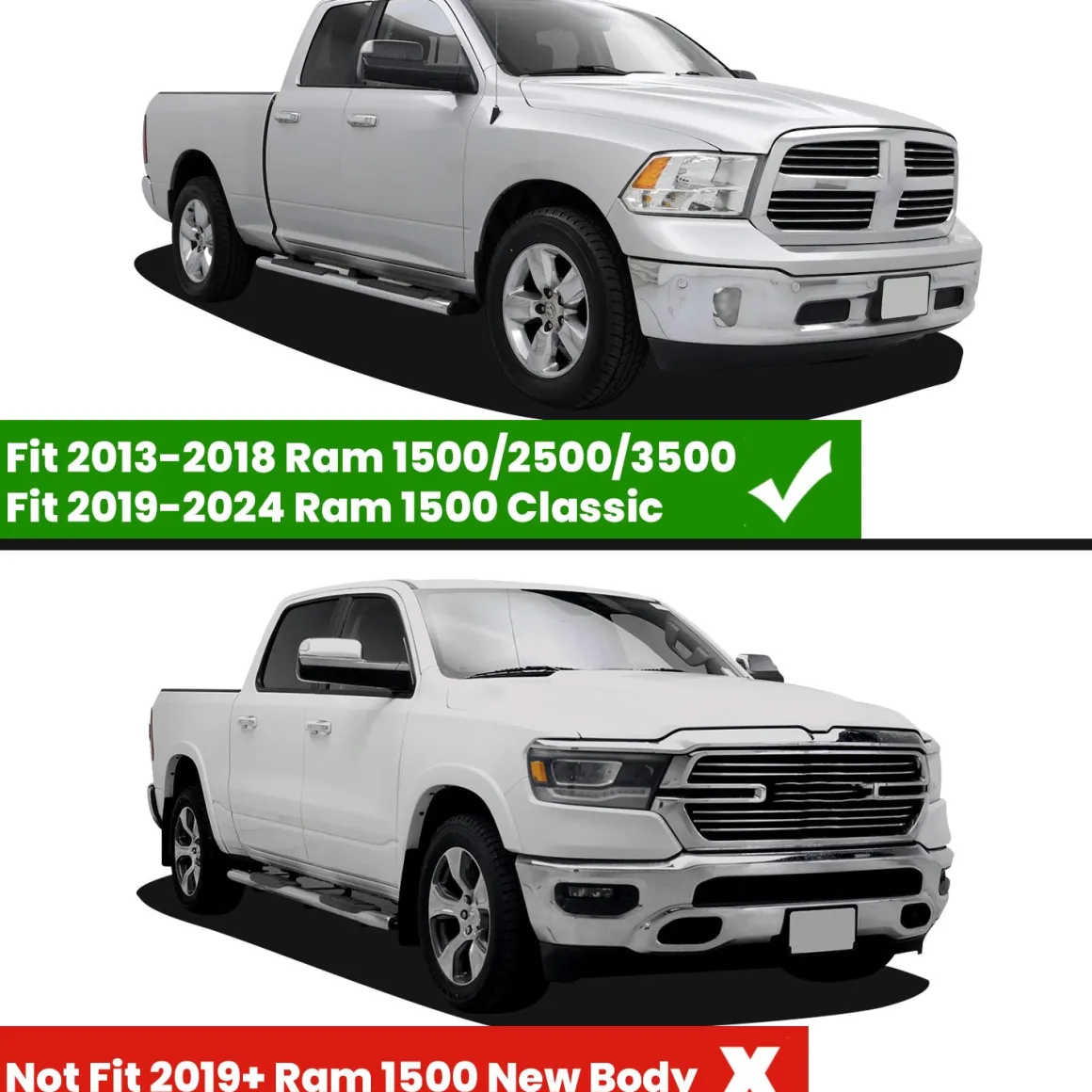 Fit for 2013-2018 Ram 2500 3500 1st Row Floor Mats, Fit Carpet Floor Only