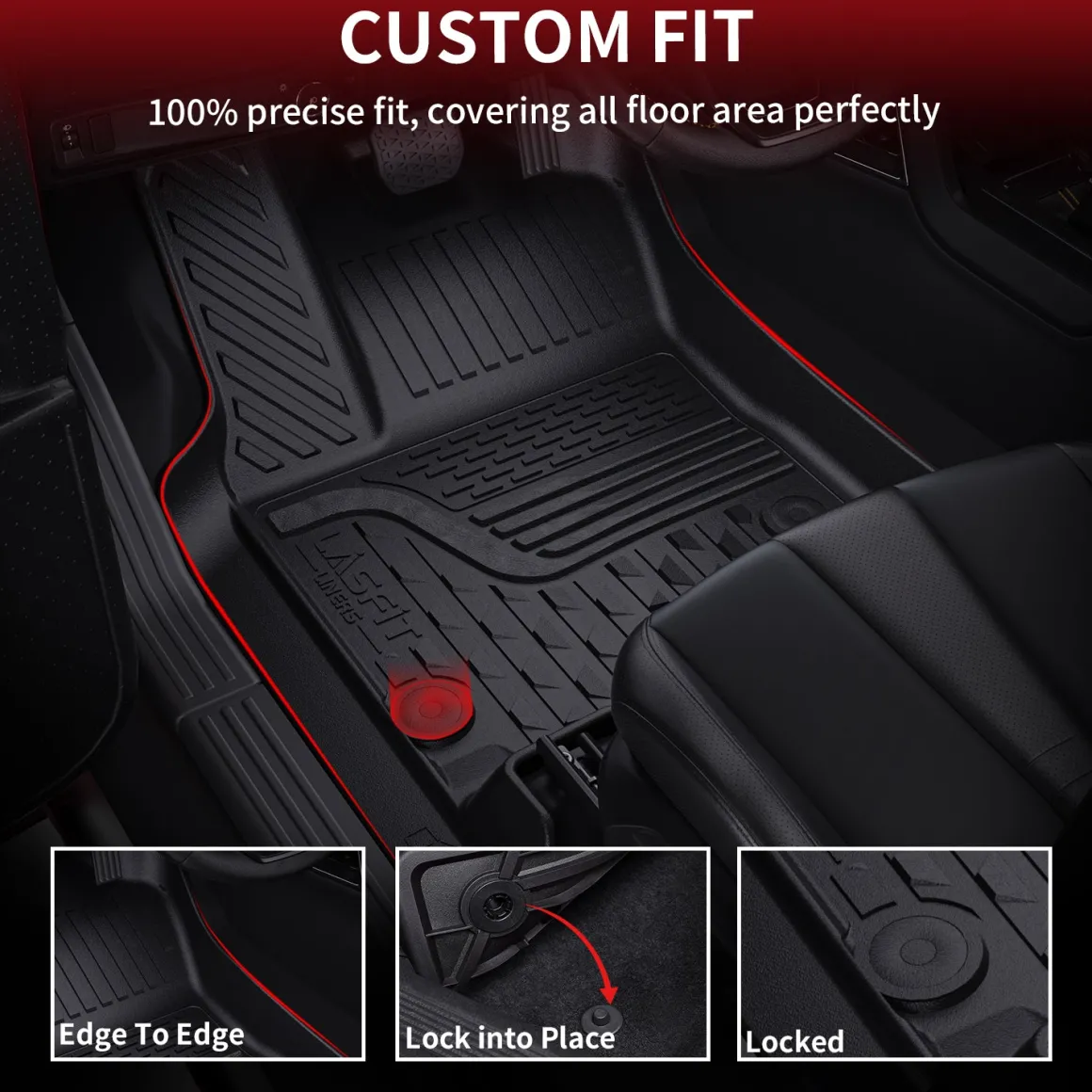 Fit for 2013-2018 Ram 2500 3500 1st Row Floor Mats, Fit Carpet Floor Only
