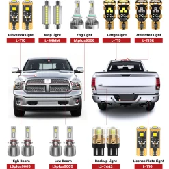 Fit for 2016-2018 Ram 1500 The Brightest LED Bulbs Upgrade | Tested and Verified