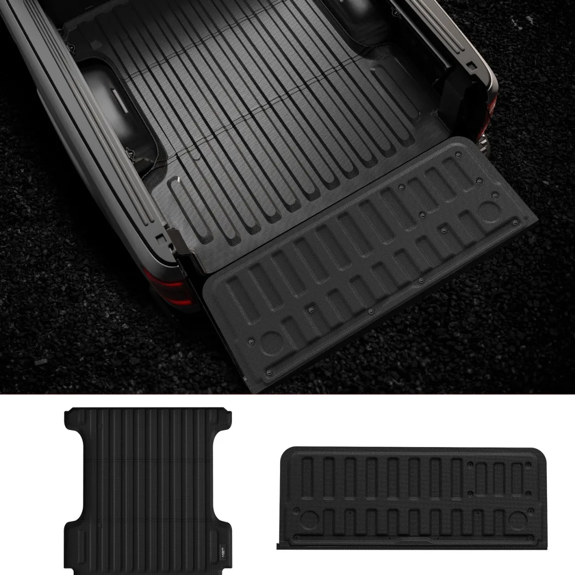 Fit for 2019-2026 Ram 1500 Truck Bed Mat & Tailgate Mat, Fit without RAM RamBox, Not Fit Drop-in liners