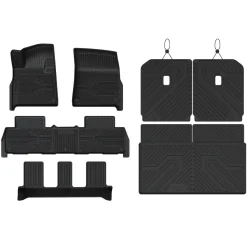 Fit for 2025 Rivian R1S Floor Mats & Cargo & Seatback Mat