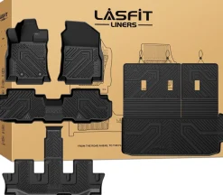 Fit for 2019-2026 Subaru Ascent Floor Mats & Cargo Mat with Seatback Protector, Fit 7 Seats