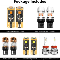 Fit for 2018-2023 Subaru Crosstrek LED Bulbs Upgrade