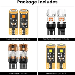 Fit for 2018-2023 Subaru Crosstrek LED Bulbs Upgrade