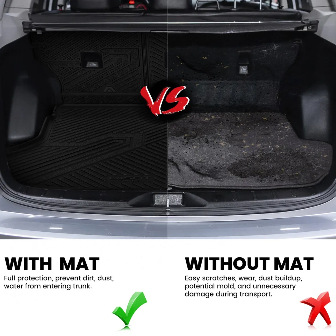 Fit for 2019-2024 Subaru Forester All-weather Floor Mats or Seatback Mat or Cargo Mat, Also Fit 2025 Subaru Forester Wilderness Trim