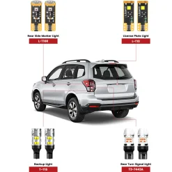 Fit for 2017-2018 Subaru Forester The Brightest LED Bulbs Upgrade
