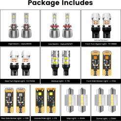 Fit for 2017-2018 Subaru Forester The Brightest LED Bulbs Upgrade