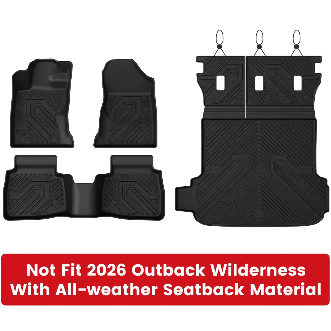 Fit for 2026 Subaru Outback Floor Mats or Seatback & Cargo Mats, Cargo Mat Fits Models Without Subwoofer Only