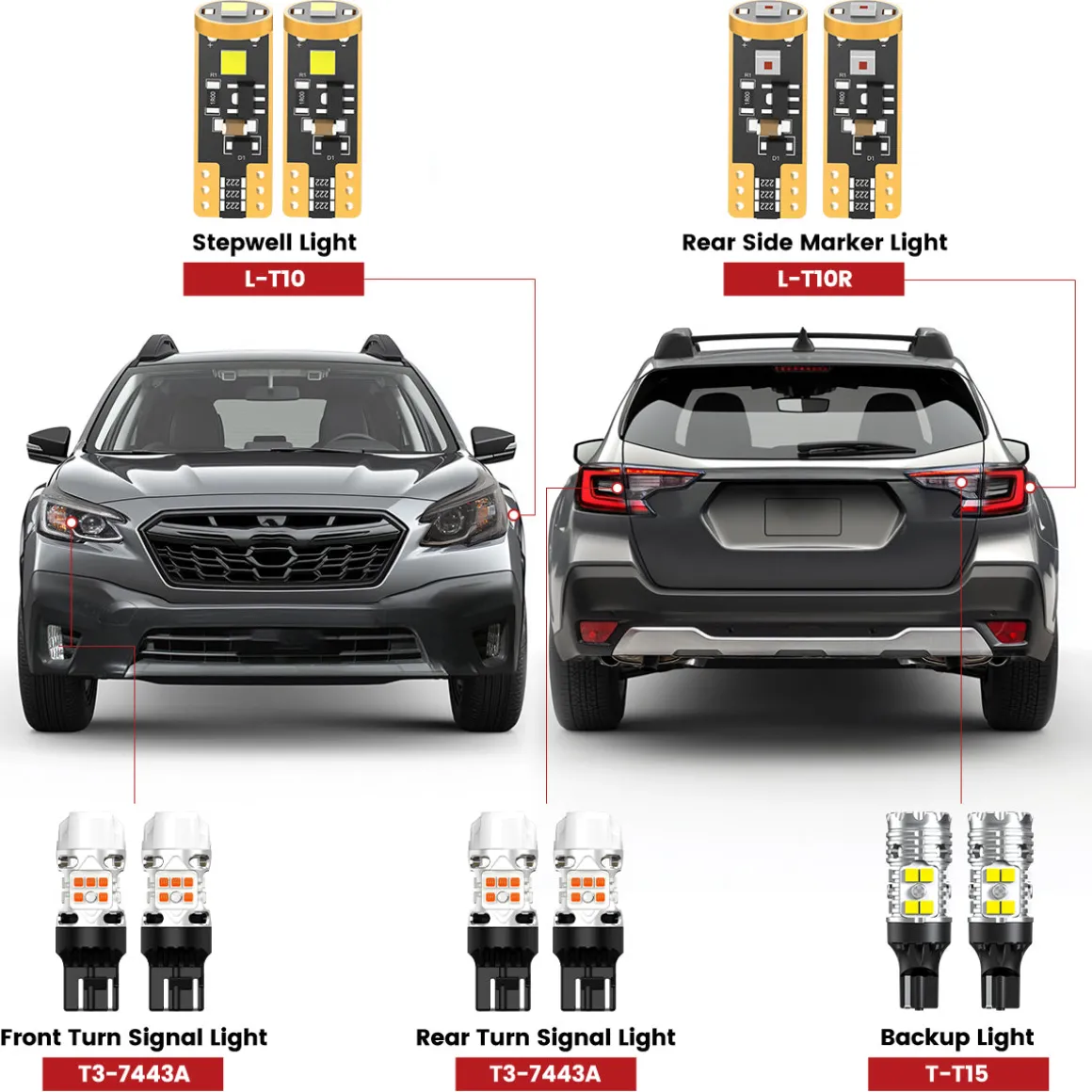 Fit for 2020-2026 Subaru Outback LED Exterior Interior Lights Upgrade | Tested and Verified