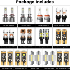 Fit for 2010-2014 Subaru Outback The Brightest LED Bulbs Upgrade