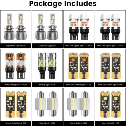 Fit for 2010-2014 Subaru Outback The Brightest LED Bulbs Upgrade