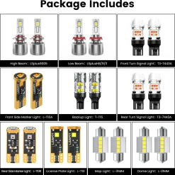 Fit for 2015-2017 Subaru Outback The Brightest LED Bulbs Upgrade