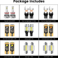 Fit for 2018-2019 Subaru Outback The Brightest LED Bulbs Upgrade