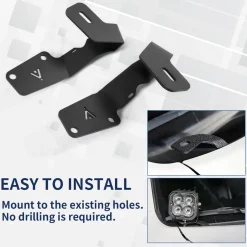 Fit For 2015-2021 Subaru WRX/STI Low Profile Ditch Light Brackets | LASFIT