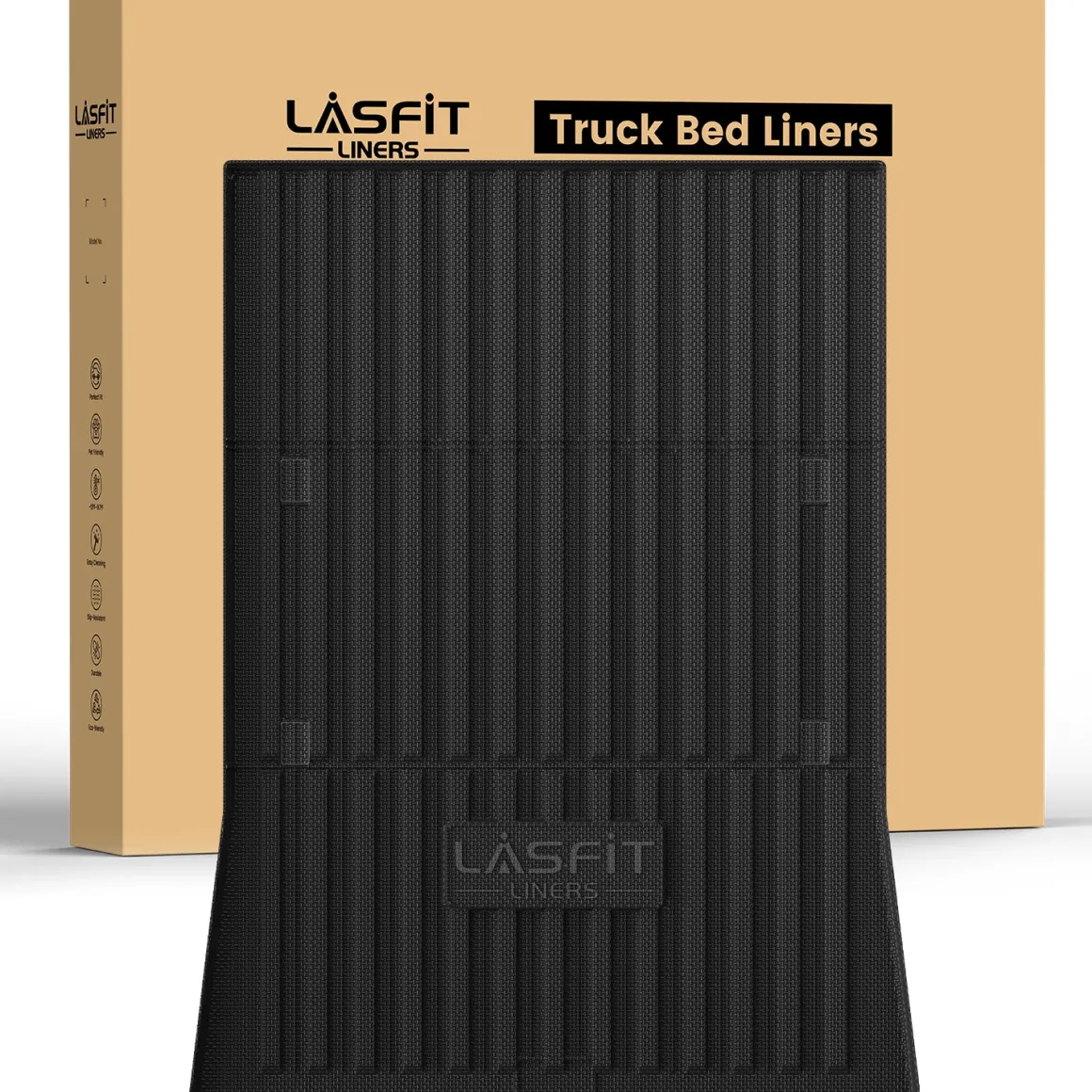 Fit for 2023-2026 Tesla Cybertruck Heavy Duty Truck Bed Mat, Not Fit Drop-in liners